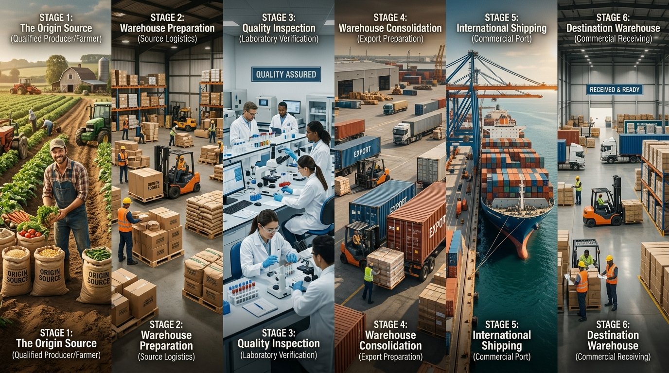 The CBX Engine - six-stage supply chain