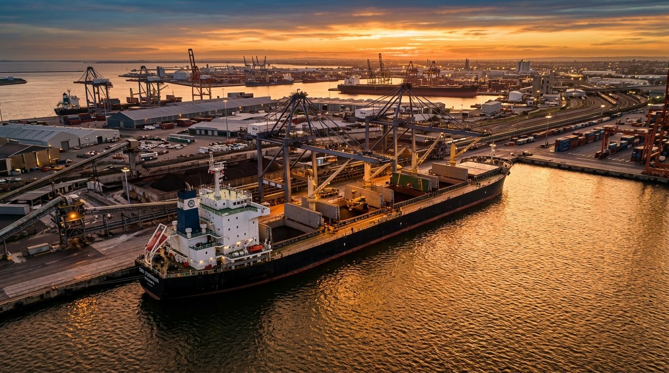 CBX cargo ship at Surabaya port